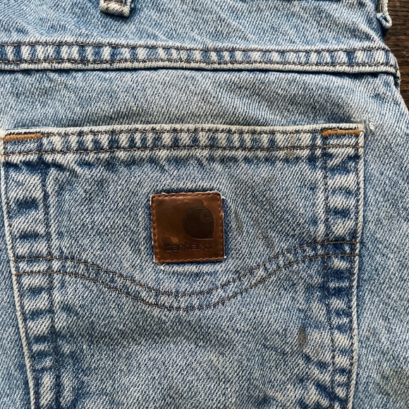Carhartt Blue Straight-Leg Jeans Classic Denim - Picture 3 of 4